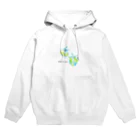 にらとりさんちのおにびうさぎ② ロゴ入り Hoodie