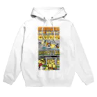 ぴょろりんちょ🐤のひよこ人間ぴよぎっしり電車Tシャツ Hoodie