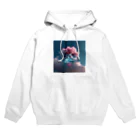 NEON CITYのネオンシティ シリーズ サンカヨウ Skeleton Flower Hoodie