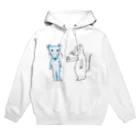 猫とアートと。の顔面蒼白チュー太郎 Hoodie