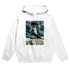 古武術 天心流兵法グッズの猫侍パーカー Hoodie