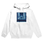 ペンギンとネオンとサイバーのサイバーペンギンたちの街のネオン看板 Hoodie