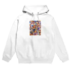 米農家の絵描きのガラス玉たち Hoodie