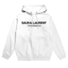 TOKYO LOGOSHOP 東京ロゴショップのSAUNA LAURENT TOTONOU-サウナローラン ととのう-黒ロゴ Hoodie