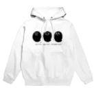 アトリエ・いたくの見ざる聞かざる言わざる◆おばけ（黒） Hoodie