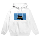 【KOTCH】 Tシャツショップのタレねこ　ブルー Hoodie