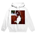 天光のねこ部屋の窓際のプリンちゃん Hoodie