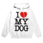 I LOVE SHOPのI LOVE MY DOG Hoodie