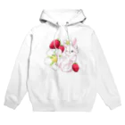 みけ（Mike）のうさぎとイチゴ Hoodie