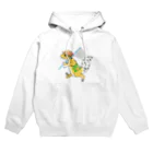 イモリのしっぽ　SUZURI支店の夏のレオパ(虫取り) Hoodie