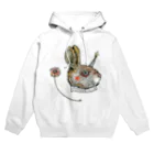 筆ペン画家 原良輔の角星うさぎ Hoodie