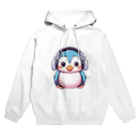 Vasetti_pressのヘッドホンを付けているペンギン Hoodie