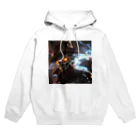 SASARiNS のSmoking horror night metallic Hoodie