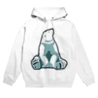 イトシモノのシロクマ ジレンマ　（あお） Hoodie