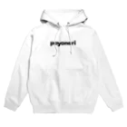 ポヨねりのpoyoneri 文字プリント Hoodie