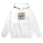 baby umbrellaの虹を見る赤ちゃん Hoodie