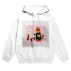 危険なたぬきのタヌキ・ザ・ピンク Hoodie