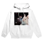 宇宙動物園の宇宙白うさぎ Hoodie