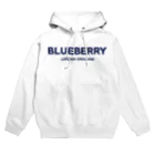 TOKYO LOGOSHOP 東京ロゴショップのBLUEBERRY LONDON ENGLAND-ブルーベリー ロンドン イングランド- ブルーネイビーロゴ パーカー