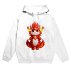 路傍の石のもふもふ村のファイアードラゴン Hoodie