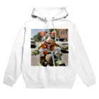 kuri_AMERICANのバイクに乗ったラットフィンク Hoodie