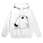 にこにこしろいるか市場 suzuri支店のごきげんな犬 Hoodie