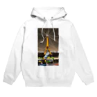 Owlのエッフェル塔 夜景 グッズ Hoodie