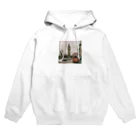 K-K123456のレトロなビックベンのイラストグッズ Hoodie