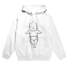 ペキニーズのとんかつ屋の浮遊する赤ちゃん（3ヶ月） Hoodie