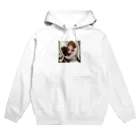 フウマショプの少女と愛犬 Hoodie