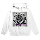 vieのBLACK_rose Hoodie