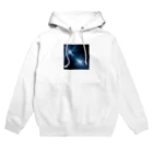 itacyoko(AIイラスト屋)の宇宙に輝く青い光 Hoodie