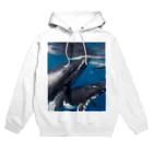 Fasterのシロナガスクジラ　親子 Hoodie