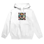 0024aquaの蜘蛛の巣 Hoodie