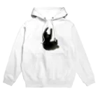 KuMu-music Shopのモノトーン猫 （urick.） Hoodie