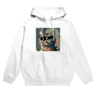 HOP POP のサングラスをかけた猫 Hoodie