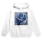 Rebelideaの青いバラ Hoodie