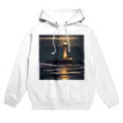 夜景ショップの幻想的な灯台のグッズ Hoodie