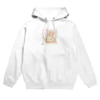 SAKIのウサギのシンプルで可愛いカラーイラスト Hoodie