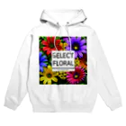 HirockDesignJapanの秋がテーマのコスモスなどの花柄デザイン Hoodie