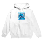 シンプルライフの可愛らしいイルカくん Hoodie