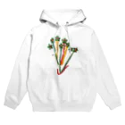 こどもと私の絵や粘土の花瓶に入った星の花 Hoodie