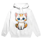 もふもふデザインストアのふんわり癒しのモフモフ猫 Hoodie