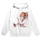 uyuyoshieの音楽聴く女の子　可愛い Hoodie