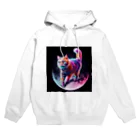 ニャーちゃんショップのムーンキャット【月で暮らす猫】 Hoodie