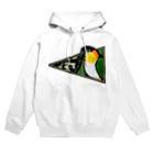 ムクのズグロシロハラインコのダーツ Hoodie