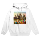 ニャーちゃんショップのアンコールワットキャッツ Hoodie