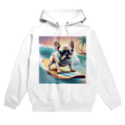 ChicCanvas Boutiqueの波乗り大好きフレンチブルドッグ Hoodie