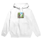 スマイル＿Ｓのイラスト絵　ネコ Hoodie