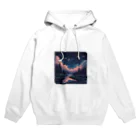 しょうの猫好きの夜空グッズ Hoodie